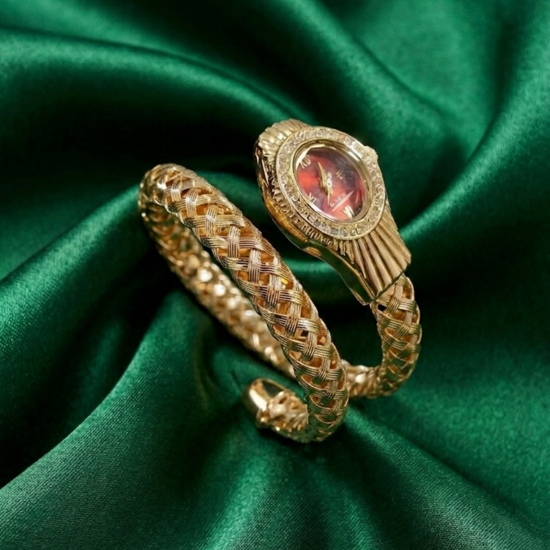 Regal Weave Gold Bracelet Watch
