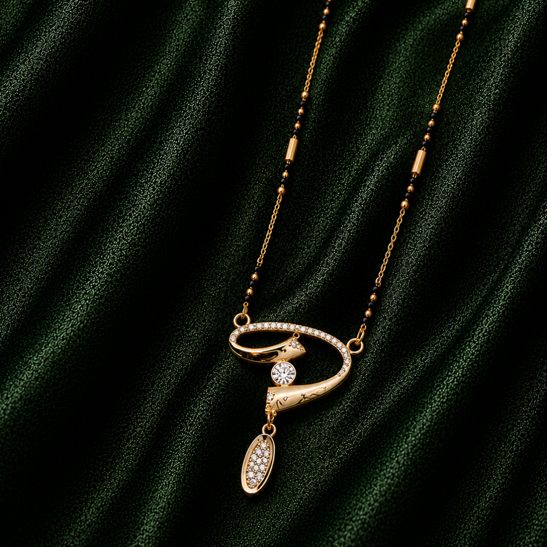 Eternal Curve Crystal Mangalsutra